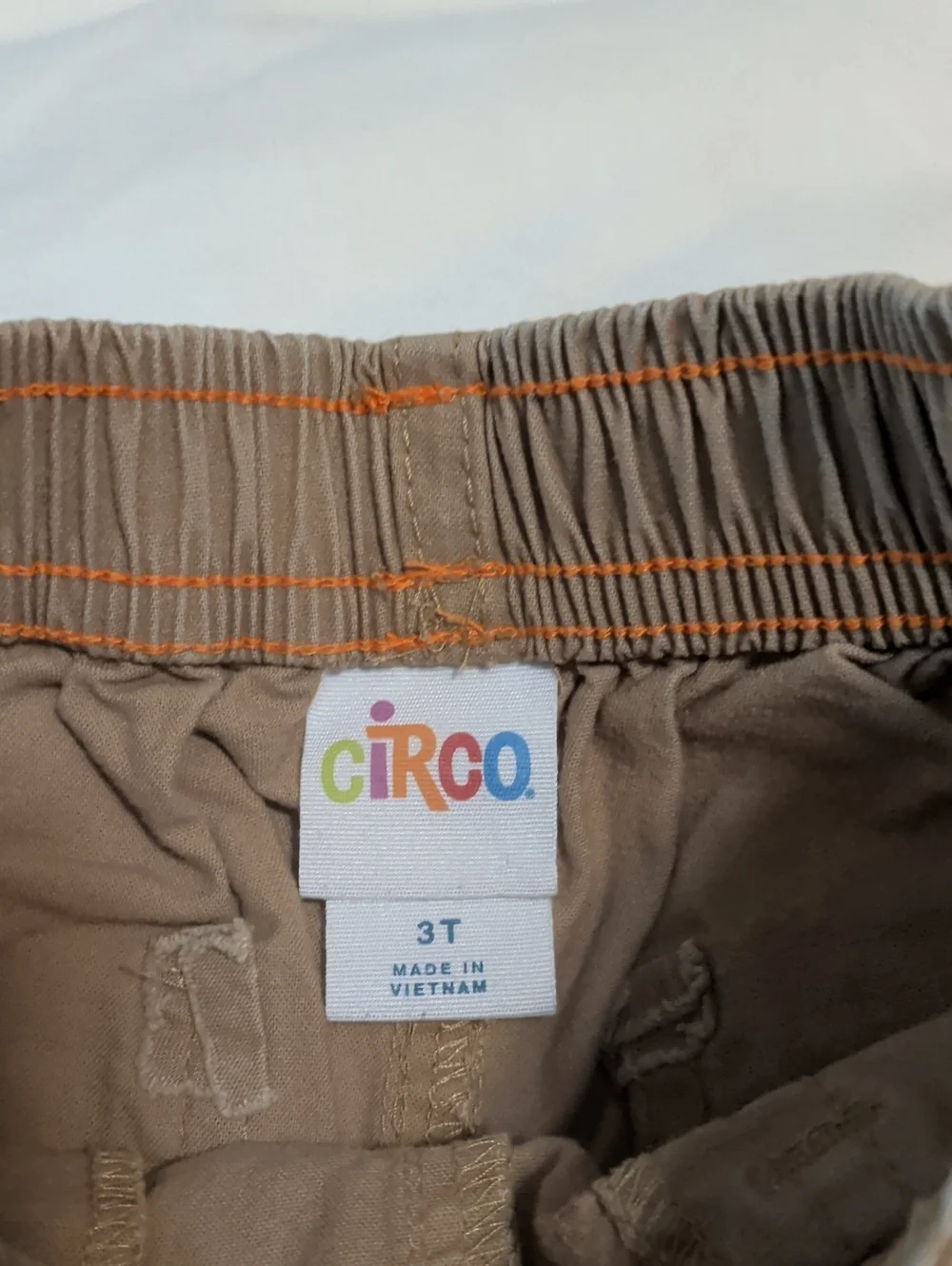 Kids Four-Pack Elastic Waist Shorts - Red, Brown, Tan, Blue